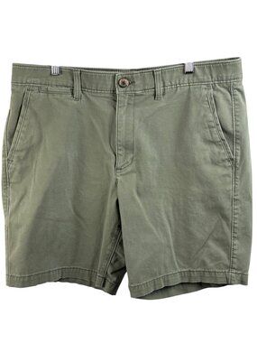 Sonoma Goods For Life Flexwear Shorts Mens Size 36 Green Cotton Blend GUC